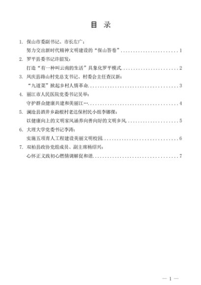 第1354期（7篇）云南省精神文明建设工作会议发言材料汇编